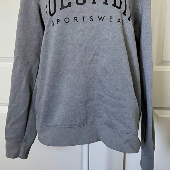 Columbia Gray Crewneck Long Sleeve Sweater Sweatshirt Size Large - Picture 3 of 14